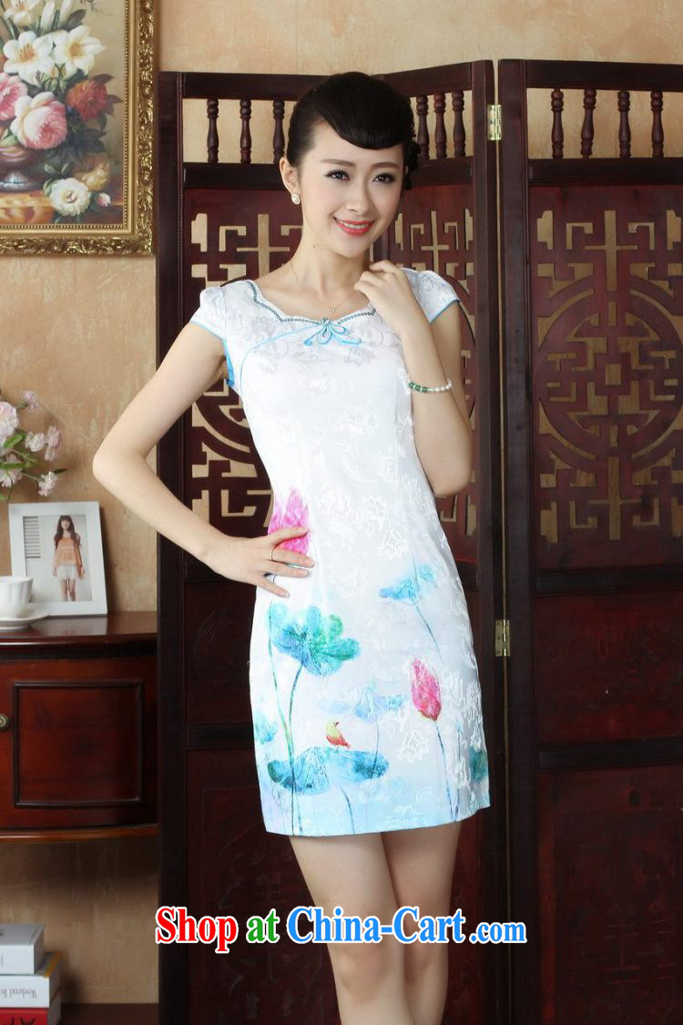 Floor is still building summer antique Chinese Chinese cheongsam dress summer improved stylish dresses dress picture color 2 XL pictures, price, brand platters! Elections are good character, the national distribution, so why buy now enjoy more preferential! Health