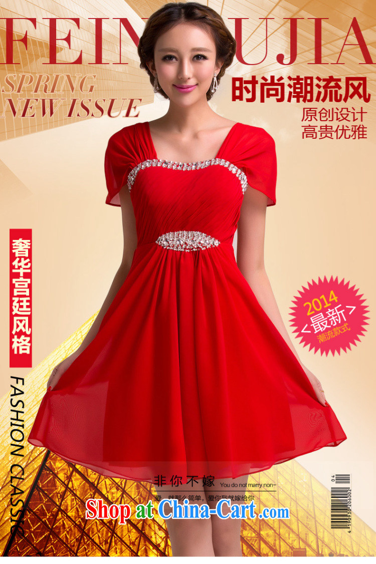 Summer 2014 marriages served toast short red, large, fat bridesmaid stylish new dresses evening dress A bag shoulder width 2 XL pictures, price, brand platters! Elections are good character, the national distribution, so why buy now enjoy more preferential! Health