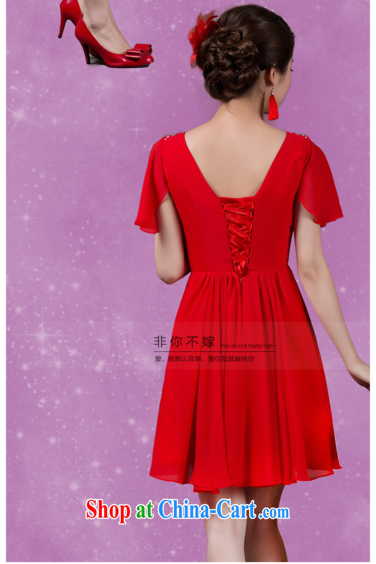Summer 2014 marriages served toast short red, large, fat bridesmaid stylish new dresses evening dress A bag shoulder width 2 XL pictures, price, brand platters! Elections are good character, the national distribution, so why buy now enjoy more preferential! Health