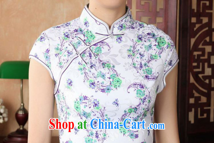 Property is still property, Ms. Tang cheongsam dress with dress improved summer dresses, for a tight stamp dress D 0229 - A 2 XL pictures, price, brand platters! Elections are good character, the national distribution, so why buy now enjoy more preferential! Health