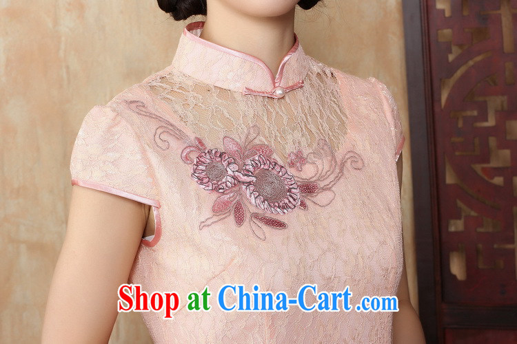 Take the cheongsam dress dresses new Chinese, for summer embroidered stylish lace short cheongsam qipao improvements such as the color 2 XL pictures, price, brand platters! Elections are good character, the national distribution, so why buy now enjoy more preferential! Health