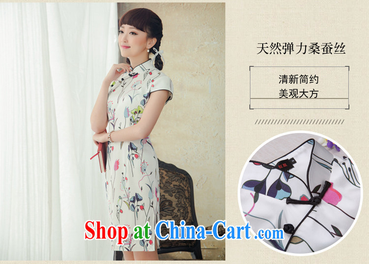 proverbial hero once and for all, Chun silk improved stylish short dresses summer 2015 new spring outfit of dress everyday white XL pictures, price, brand platters! Elections are good character, the national distribution, so why buy now enjoy more preferential! Health
