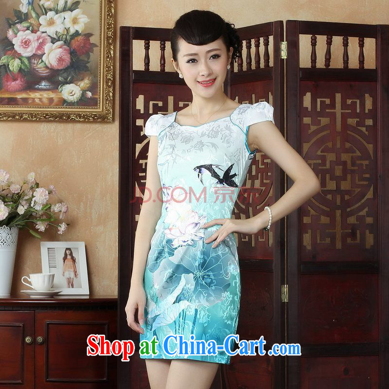 Nigeria, the lady Jane, Tang with improved qipao cheongsam dress summer elegant and stylish beauty dresses picture color XXL, Nigeria, and, on-line shopping