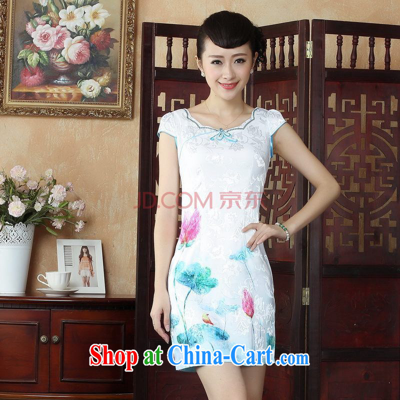 Nigeria, the Summer antique Chinese Chinese cheongsam dress summer improved stylish dresses dress picture color XXL, Nigeria, and shopping on the Internet