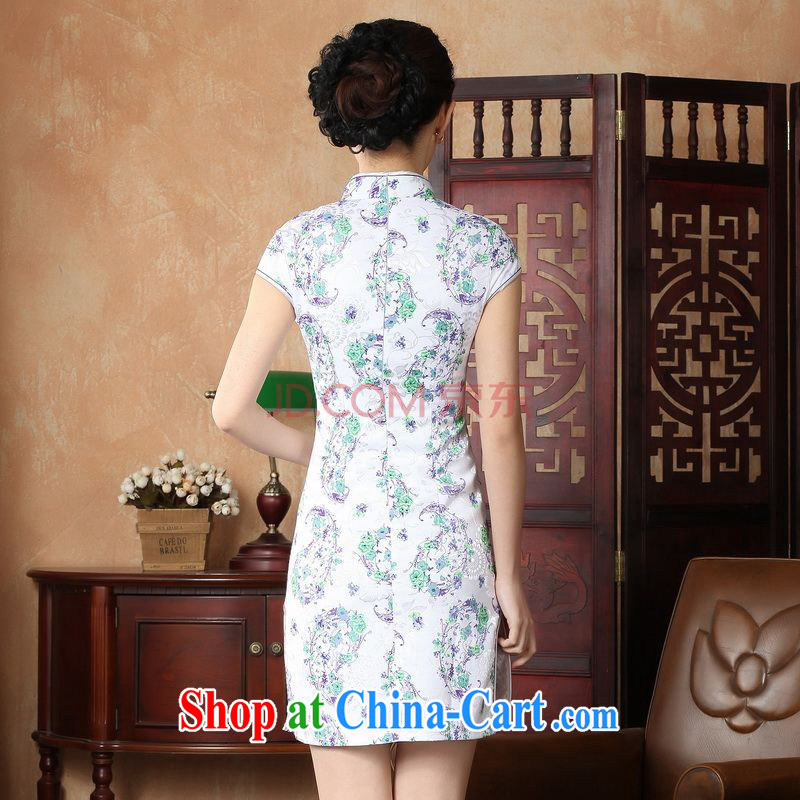 Nigeria, the cheongsam dress, Ms. Tang fitted dresses improved summer dresses, for a tight stamp dress D XXL 0229, Nigeria, and, online shopping