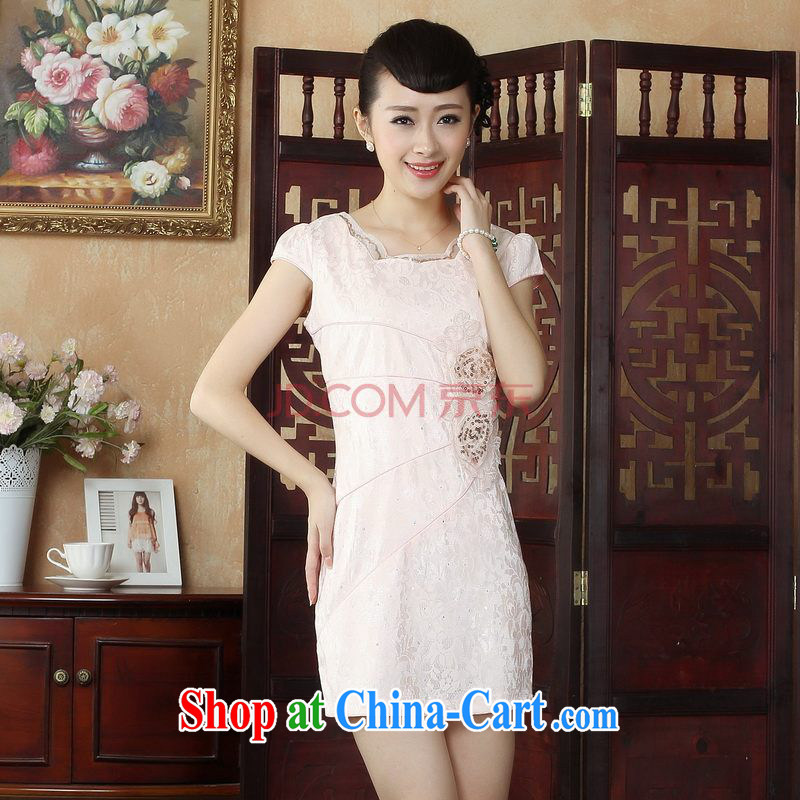 For Pont Sondé Ms. Diane cheongsam Chinese lace cheongsam dress stylish daily short cheongsam dress dress picture color XXL, Pont Sondé health Diane, shopping on the Internet