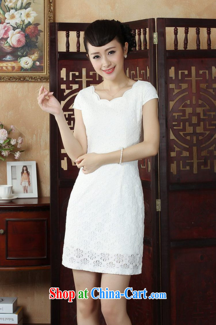 For Pont Sondé Ms. Diane cheongsam Chinese lace cheongsam dress stylish daily short cheongsam dress, picture color XXL pictures, price, brand platters! Elections are good character, the national distribution, so why buy now enjoy more preferential! Health