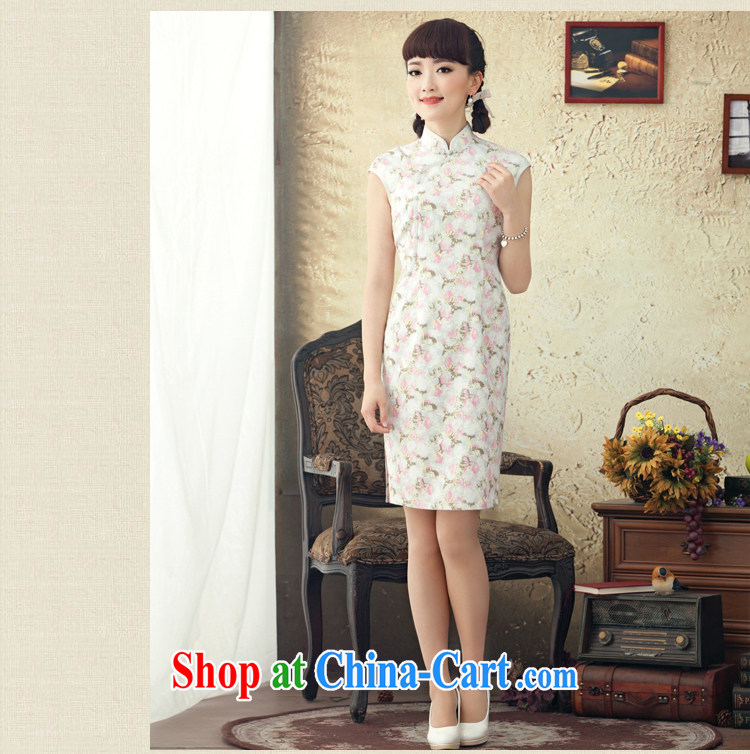once and for all and fatally jealous chestnut flower stamp duty improved cotton cheongsam dress 2015 new stylish spring and summer retro cheongsam dress suit M pictures, price, brand platters! Elections are good character, the national distribution, so why buy now enjoy more preferential! Health