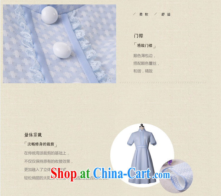 proverbial hero once and for all and Cheong Wa Dae Kyung 2015 New National wind lace dresses retro spring and summer beauty style summer dress blue S pictures, price, brand platters! Elections are good character, the national distribution, so why buy now enjoy more preferential! Health