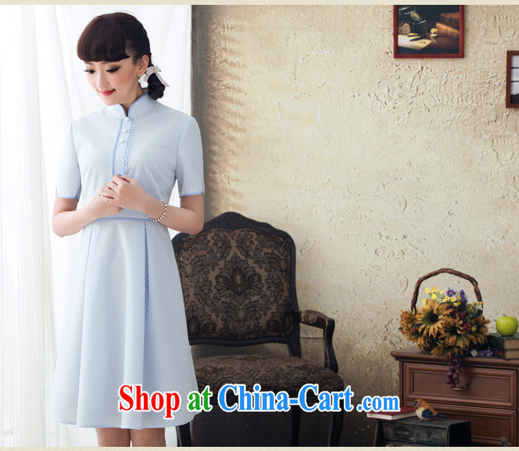 proverbial hero once and for all and Cheong Wa Dae Kyung 2015 New National wind lace dresses retro spring and summer beauty style summer dress blue S pictures, price, brand platters! Elections are good character, the national distribution, so why buy now enjoy more preferential! Health