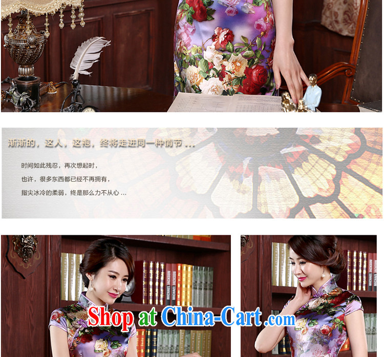 pro-am 2015 new upscale silk spring and summer women's clothing daily short sauna Silk Cheongsam dress improved stylish first floor, first the short 2 XL - 5 days, pictures, price, brand platters! Elections are good character, the national distribution, so why buy now enjoy more preferential! Health