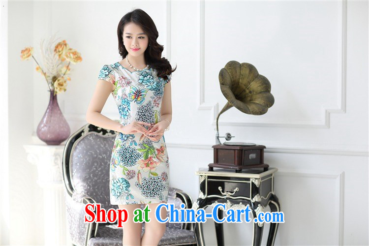 100 million Dollar City summer 2015 ladies' new, Retro cultivating short-sleeved ladies dress style package and Cheong Wa Dae take stamp duty cheongsam dress 9188 pink XXL pictures, price, brand platters! Elections are good character, the national distribution, so why buy now enjoy more preferential! Health