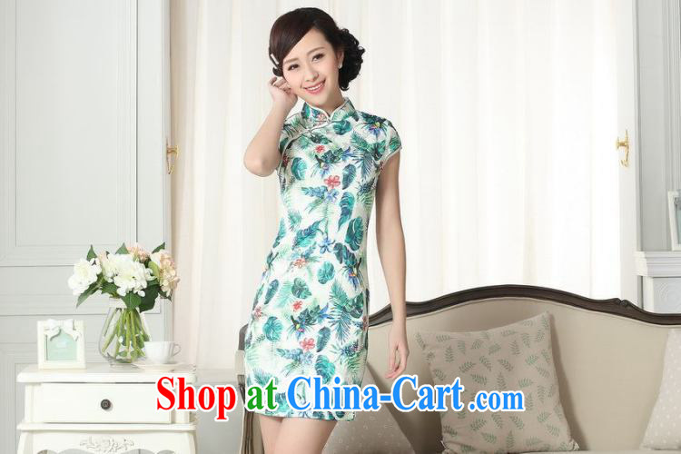 Take the lady stylish jacquard cotton cultivation short cheongsam dress summer new female Chinese improved version short cheongsam dress as color 2XL pictures, price, brand platters! Elections are good character, the national distribution, so why buy now enjoy more preferential! Health