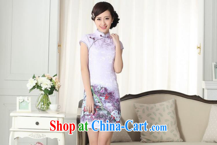 Take the cheongsam Chinese summer new female Chinese improved version, for cultivating short cheongsam dress lady stylish cotton robes as the color 2 XL pictures, price, brand platters! Elections are good character, the national distribution, so why buy now enjoy more preferential! Health