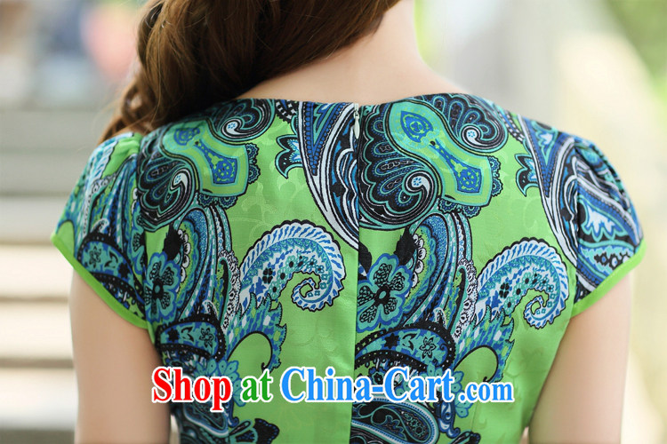 Summer 2015 new embroidery cheongsam dress girls improved daily packages and short-sleeved-waist stamp dresses 8880 yellow XL pictures, price, brand platters! Elections are good character, the national distribution, so why buy now enjoy more preferential! Health