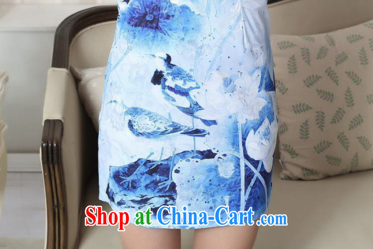 spend the summer new female qipao elegance Chinese qipao improved version with graphics thin cotton short dresses such as the color 2 XL pictures, price, brand platters! Elections are good character, the national distribution, so why buy now enjoy more preferential! Health