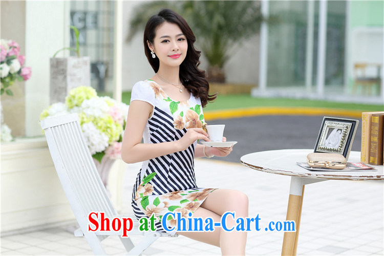 Floating Princess love 2015 summer new stylish retro short cheongsam improved cheongsam dress every day, Ms. cheongsam dress 5806 Po Lan M pictures, price, brand platters! Elections are good character, the national distribution, so why buy now enjoy more preferential! Health