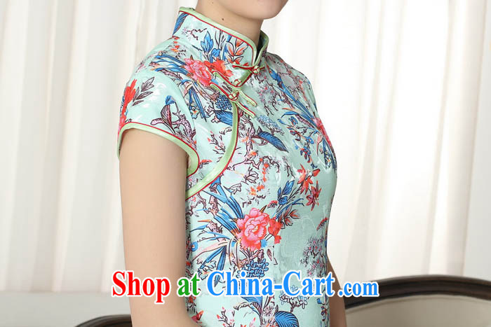 Capital city sprawl 2015 lady stylish jacquard cotton cultivation short cheongsam dress short-sleeved clothes popular dresses new Chinese qipao gown D 0275 0282 D XXL pictures, price, brand platters! Elections are good character, the national distribution, so why buy now enjoy more preferential! Health