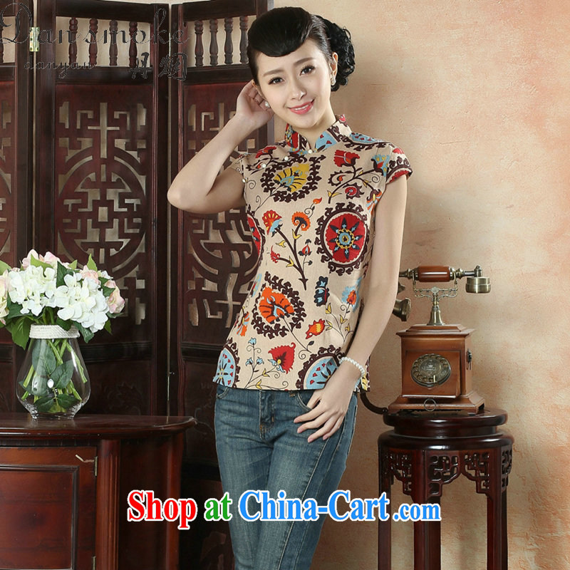 Bin Laden smoke-free summer new dresses T-shirt female Chinese improved arts cotton MA, stamp duty for Chinese, T-shirt such as the color 2 XL, Bin Laden smoke, shopping on the Internet