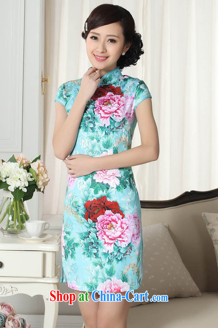 Capital city sprawl 2015 summer style and comfort Chinese qipao low the forklift truck retro short cheongsam Chinese graphics thin short cheongsam D 0279 0280 D XXL pictures, price, brand platters! Elections are good character, the national distribution, so why buy now enjoy more preferential! Health