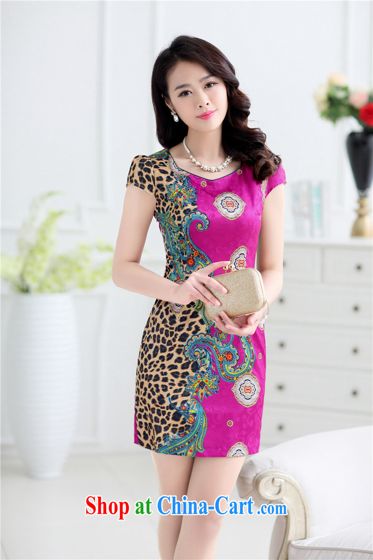Floating love Princess 2015 spring and summer new cheongsam dress improved package and stylish the waist graphics thin dresses stamp antique dresses of 1522 red M pictures, price, brand platters! Elections are good character, the national distribution, so why buy now enjoy more preferential! Health