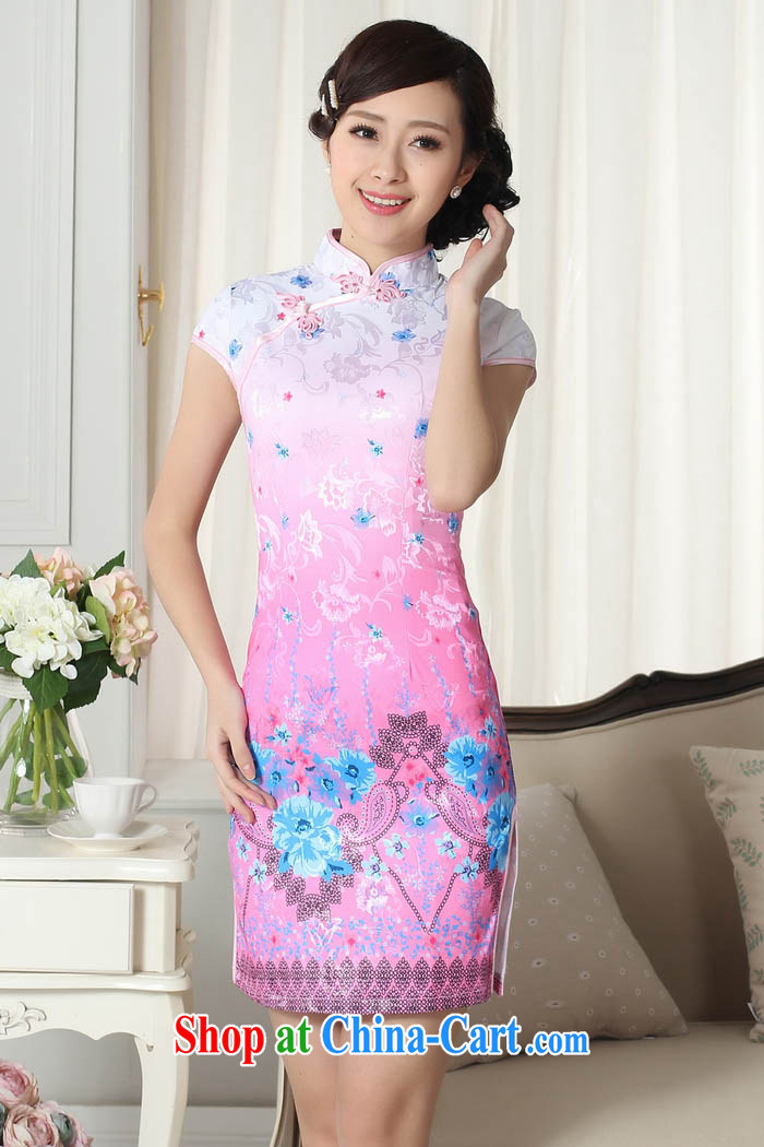 Ko Yo vines into colorful 2015 summer style and comfort Chinese cheongsam dress low the forklift truck retro short cheongsam Chinese graphics thin short cheongsam D 0279 0290 D XXL pictures, price, brand platters! Elections are good character, the national distribution, so why buy now enjoy more preferential! Health