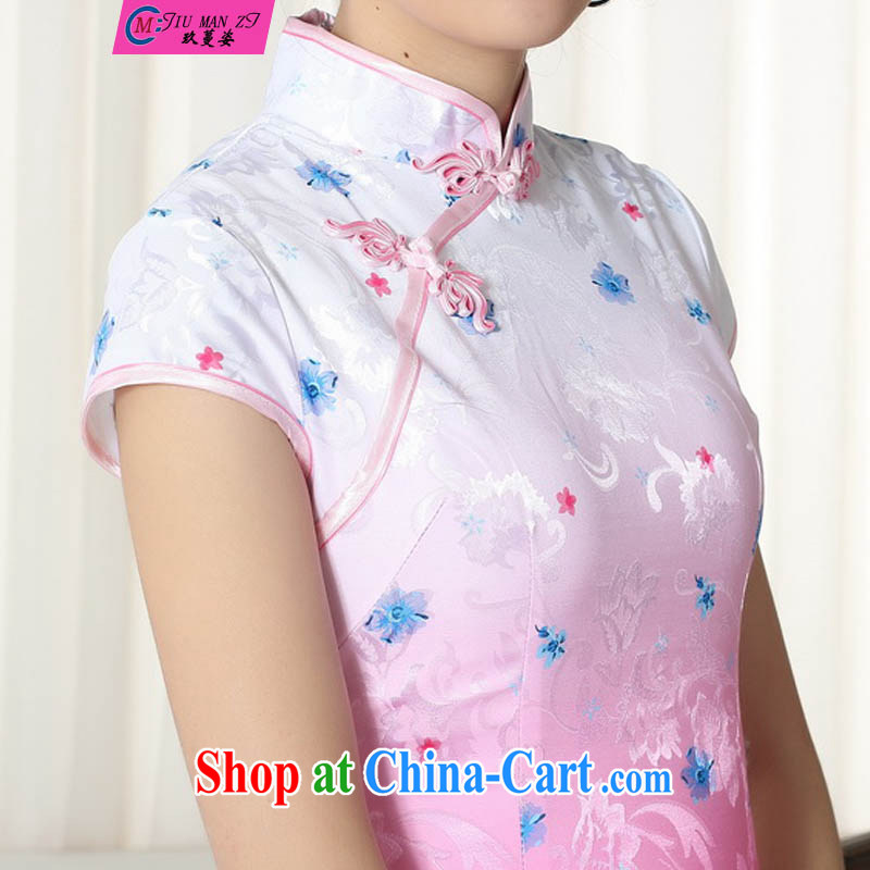 Ko Yo vines into colorful 2015 summer style and comfort Chinese cheongsam dress low on the truck retro short cheongsam Chinese graphics thin short cheongsam D D 0279 0290 XXL, capital city sprawl, shopping on the Internet