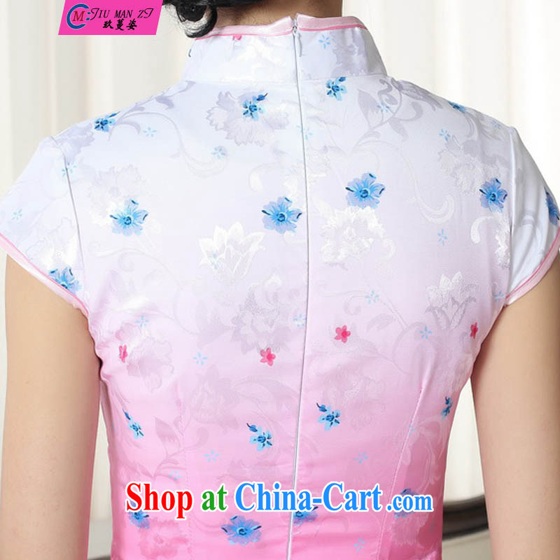 Ko Yo vines into colorful 2015 summer style and comfort Chinese cheongsam dress low on the truck retro short cheongsam Chinese graphics thin short cheongsam D D 0279 0290 XXL, capital city sprawl, shopping on the Internet