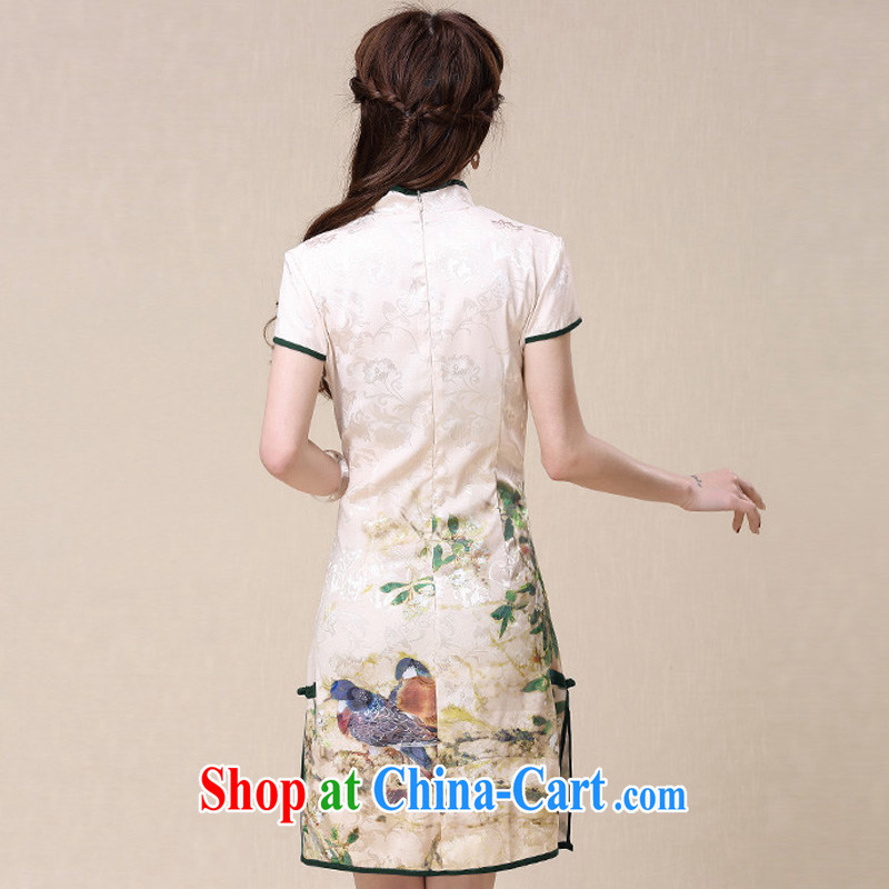 Mr Ronald ARCULLI is New China wind National wind cultivating high-end elegant floral cheongsam dress sung lim bird 2015 the payment package mail Picture Color XXL, Sung Lim, birds, and shopping on the Internet