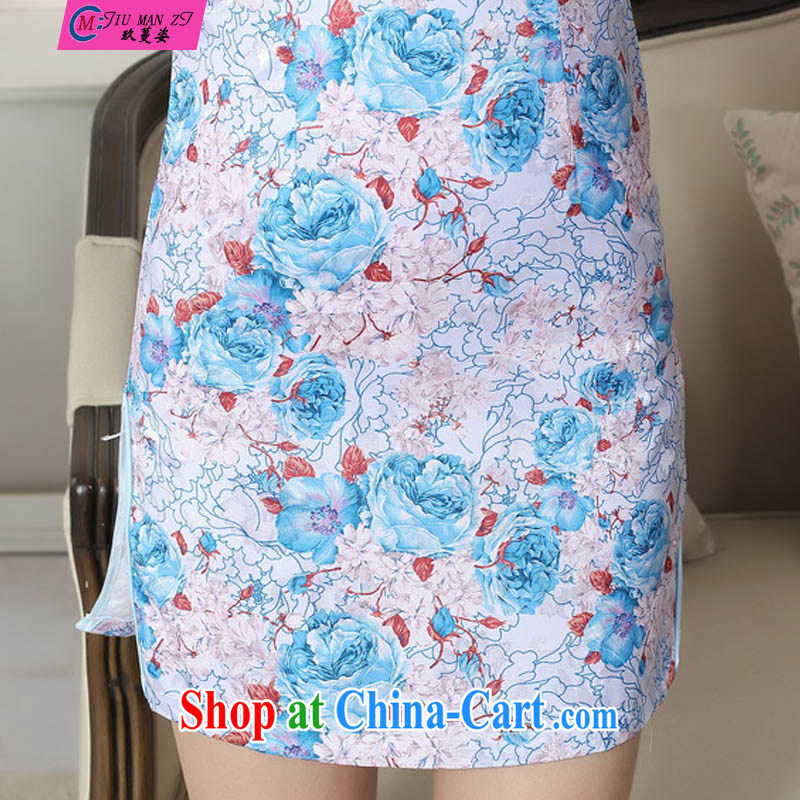 Ko Yo vines into colorful 2015 short cheongsam dress girl, stylish and elegant spring loaded, reload female short-sleeved new Chinese qipao gown D D 0289 0291 XXL, capital city sprawl, shopping on the Internet