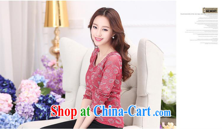 Ya-ting store 2015 spring new Korean fashion Web yarn lips stamp loose solid shirt 100 ground T long-sleeved shirt girls pictures, price, brand platters! Elections are good character, the national distribution, so why buy now enjoy more preferential! Health