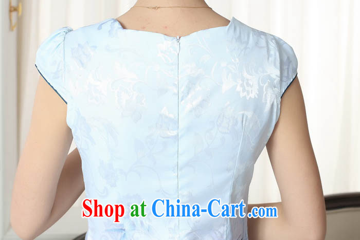 Ko Yo Mephidross colorful retro improved version cultivating graphics thin short cheongsam 2015 Chinese qipao short sleeve spring blue elegant short cheongsam D D 030 0301 XXL pictures, price, brand platters! Elections are good character, the national distribution, so why buy now enjoy more preferential! Health
