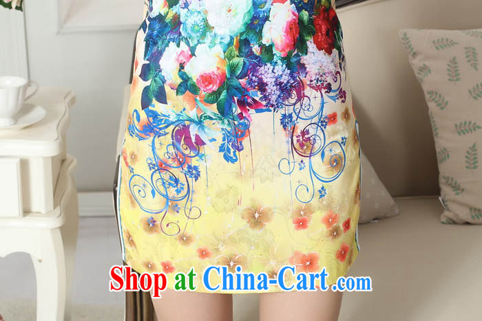 Capital city sprawl 2015 new summer elegance Chinese qipao Ethnic Wind hand-painted version cheongsam low-power on the truck short cheongsam D 0267 0269 D XXL pictures, price, brand platters! Elections are good character, the national distribution, so why buy now enjoy more preferential! Health