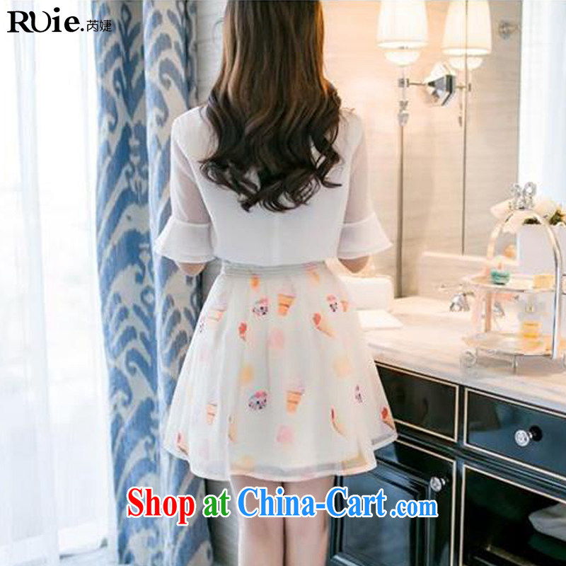 Close deals with spring loaded new female Korean version Two-piece stamp snow woven dresses semi-dress and clothing blue XL, health concerns (Rvie .), and, on-line shopping