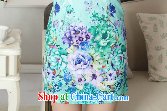 Capital city sprawl 201 short cheongsam dress China wind retro short cheongsam dress improved version short-sleeved elegance Tang qipao D 0302 0303 D XXL pictures, price, brand platters! Elections are good character, the national distribution, so why buy now enjoy more preferential! Health