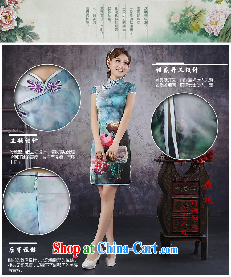 There is embroidery bridal 2015 summer improved stylish short-sleeve cheongsam dress high-end ice silk rose cheongsam QP - 362 XXL Suzhou shipping pictures, price, brand platters! Elections are good character, the national distribution, so why buy now enjoy more preferential! Health