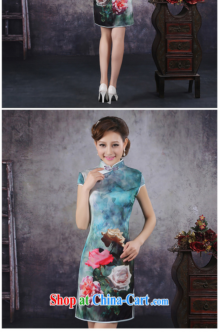 There is embroidery bridal 2015 summer improved stylish short-sleeve cheongsam dress high-end ice silk rose cheongsam QP - 362 XXL Suzhou shipping pictures, price, brand platters! Elections are good character, the national distribution, so why buy now enjoy more preferential! Health