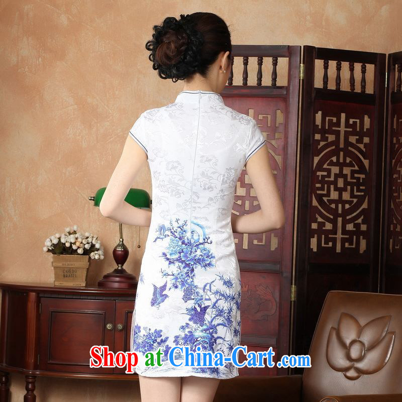 Property is still property, Ms. Tang cheongsam dress with dress improved national wind antique stamp qipao gown skirt D 0228 - A XL 2, the property is still property, shopping on the Internet