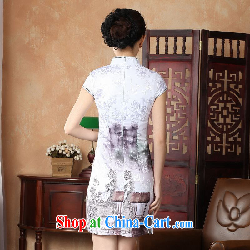 Property is still property, Ms. Tang cheongsam dress summer improved national wind antique stamp duty cheongsam dress dress picture color 2 XL, property is still property, shopping on the Internet