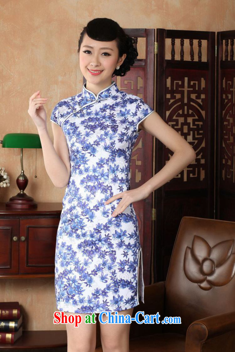 Property is still property, Ms. Tang cheongsam dress with dress improved national wind antique stamp cheongsam dress dress picture color 2 XL pictures, price, brand platters! Elections are good character, the national distribution, so why buy now enjoy more preferential! Health