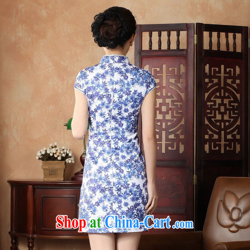Property is still property, Ms. Tang cheongsam dress with a dress or skirt improved national wind antique stamp cheongsam dress dress picture color 2 XL, the property is still property, shopping on the Internet