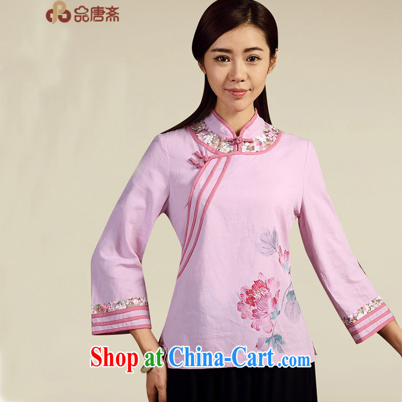Mr Tang, Id al-Fitr spring and summer new 2015 National wind cotton the female Chinese antique dresses beauty pre-sale, April 20 light purple XL, Tang Id al-Fitr, shopping on the Internet