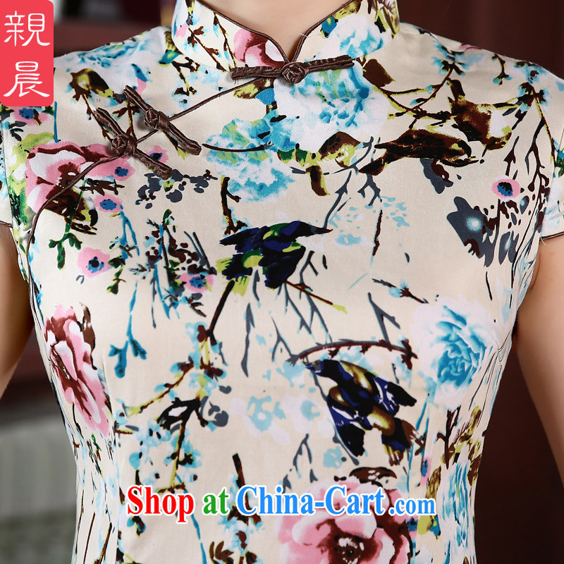 pro-am 2015 new cheongsam dress spring and summer is short, short-sleeved beauty, qipao dress improved and the relatively short 2 XL - 20 Day Shipping, and the pro-am, shopping on the Internet