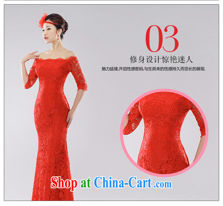 The Champs Elysees, as soon as possible, 2015 spring and summer new bride toast service improved cheongsam Stylish retro red lace a qipao shoulder strap cultivating red L pictures, price, brand platters! Elections are good character, the national distribution, so why buy now enjoy more preferential! Health