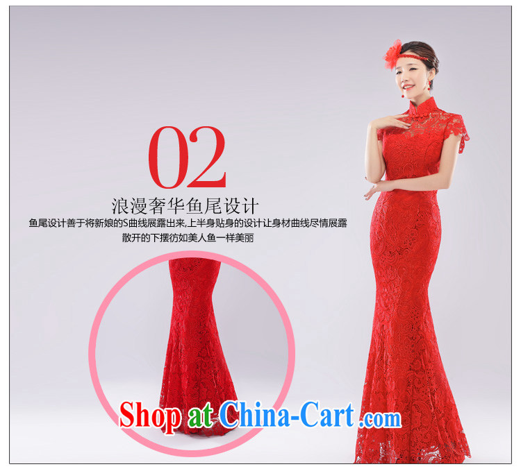 (Hong Kong, health, wedding dresses wedding dresses bridal toast served at Merlion lace red long, new and improved, China wind 2015 red L pictures, price, brand platters! Elections are good character, the national distribution, so why buy now enjoy more preferential! Health
