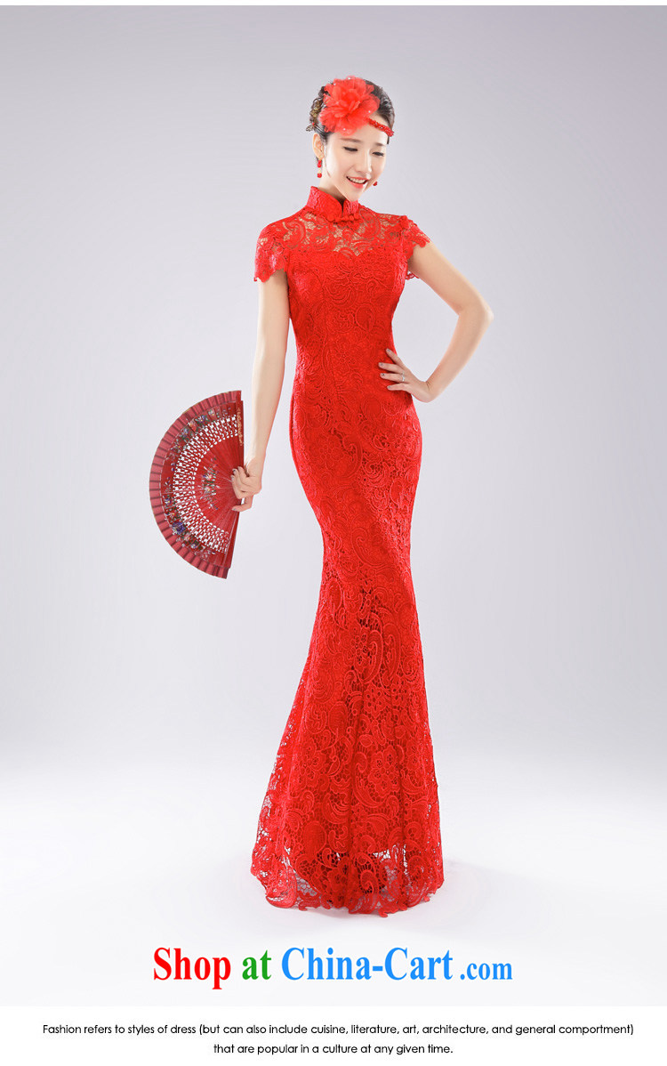 (Hong Kong, health, wedding dresses wedding dresses bridal toast served at Merlion lace red long, new and improved, China wind 2015 red L pictures, price, brand platters! Elections are good character, the national distribution, so why buy now enjoy more preferential! Health