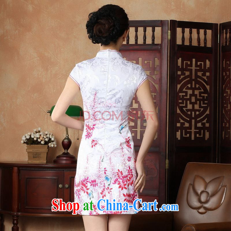 Nigeria, the new summer elegance Chinese qipao Chinese graphics thin short cheongsam D XXL 0222, Nigeria, and, on-line shopping