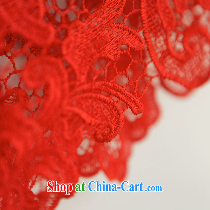Beijing, Hong Kong, 2015 as soon as possible new, improved style cheongsam dress red water-soluble lace bridal wedding toast serving short, cultivating an elegant terrace back red L, Hong Kong, Seoul, and online shopping