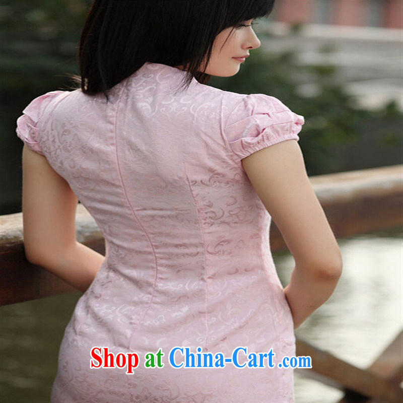 2015 popular cheongsam dress, serving women improved the fresh and leave of two parts sweet dresses skirt high-end customised white XL, the day to assemble (meitianyihuan), and shopping on the Internet