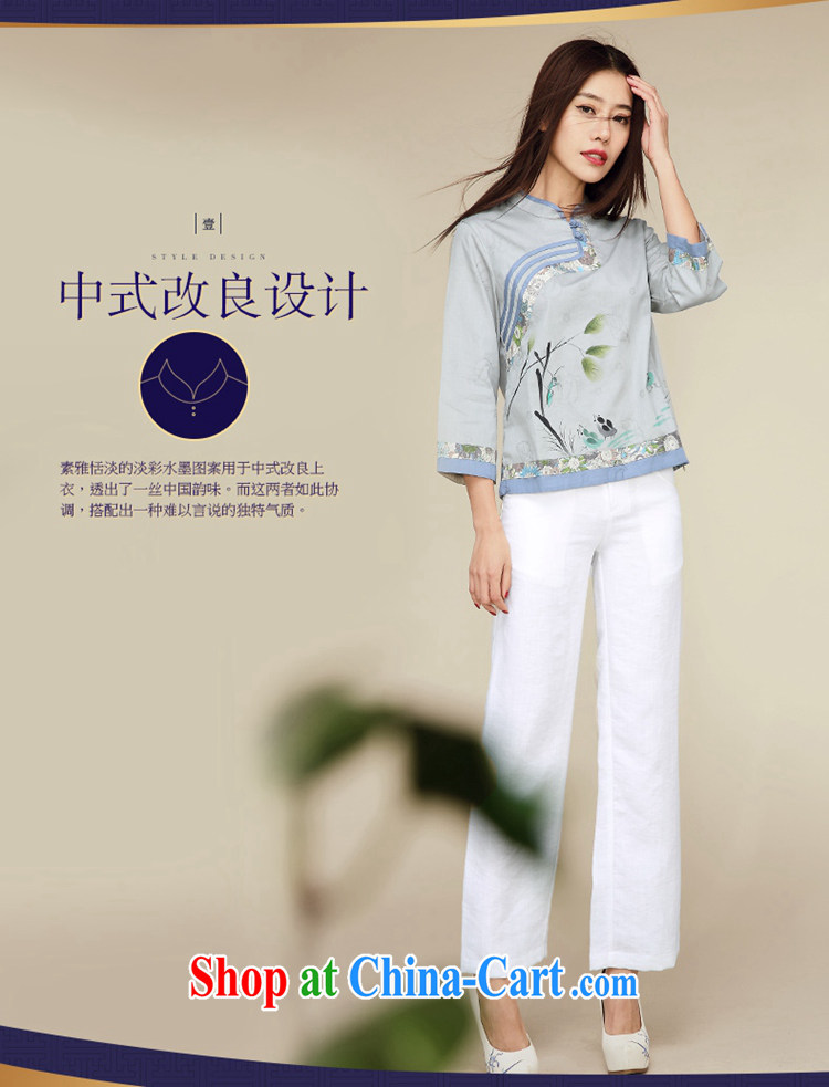 Mr Henry Tang, Id al-Fitr 2015 new spring and summer load original design Chinese improved, served the Commission cotton Ethnic Wind, sleeveless Tang is gray-blue XL pictures, price, brand platters! Elections are good character, the national distribution, so why buy now enjoy more preferential! Health